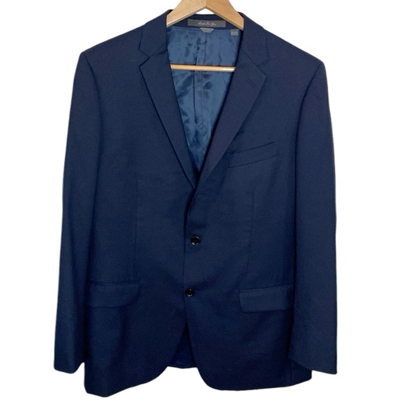 Indochino navy cashmere wool blazer size 48R - Picture 1 of 13